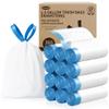 Small Trash Bags 1.6 Gallon, 360 Count -1.2 Mil Drawstring Mini Garbage Bags, White Plastic Trash Can Liners for Bathroom Accessories, 6 Liter, Bedroom, Dorm Room Essentials, Office view 1