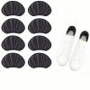 Geettcaifu Back of Heel Cushion Inserts, Mesh Self-Adhesive Grips Pads, Reusable Adhesive Heel Guards Liners for Boots, Loose Shoes Too Big, Improve Shoe Fit for Women Men 8 Pcs - Black view 1