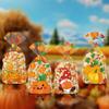 50Pcs Fall Thanksgiving Treat Bags, Happy Thanksgiving Candy Bags, Plastic Thanksgiving Goodie Bag, Fall Treat Goodie Cellophane Gift Bags with Twist Ties for Fall Party Decorations Supplies Favors view 4