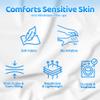 Soothems Eczema Treatment Arms and Knees Sleeves for Kids - Itch Relief Cooling Elbow and Leg Wraps for Psoriasis - Unisex White - Circumference <10.5, 9.8" view 4