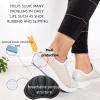 Geettcaifu Back of Heel Cushion Inserts, Mesh Self-Adhesive Grips Pads, Reusable Adhesive Heel Guards Liners for Boots, Loose Shoes Too Big, Improve Shoe Fit for Women Men 6 Pcs - Black view 2