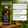AL-TAQWA Black Seed Oil Extra Virgin Nigella Sativa (Kalonji) Oil for Hair, Skin & Wellness Cold-Pressed, Unrefined, Non-GMO, Vegan, Halal 7.77oz (230ml) Amber Glass Bottle view 4