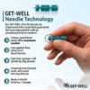 Get Well Fine 30g Universal Twist Lancets, Quad Bevel Tip, 300 Count, Made in Canada view 2