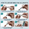 Get Well Fine 30g Universal Twist Lancets, Quad Bevel Tip, 300 Count, Made in Canada view 3