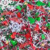 CIPOWM 16oz Christmas Crinkle Cut Paper Shred, 3 Colors Red Green White Paper Shred Filler with Christmas Confetti Shredded Paper Grass for Gift Wrapping Craft DIY Gift Bag Box Filling Party Supply view 1