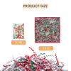 CIPOWM 16oz Christmas Crinkle Cut Paper Shred, 3 Colors Red Green White Paper Shred Filler with Christmas Confetti Shredded Paper Grass for Gift Wrapping Craft DIY Gift Bag Box Filling Party Supply view 2