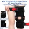 QUGURLID Hinged Knee Brace, Adjustable Post Op Knee Orthosis Immobiliser Leg Stabilizers for Meniscus Tear, Arthritis, ACL, PCL, Osteoarthritis (S) view 4
