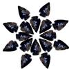 10-Piece Natural Obsidian Arrowhead Carvings Handcrafted Black Obsidian Arrowhead Sculptures for Healing, Protection, and Home Decor view 1