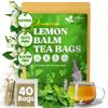 FreshDrinkUS, Lemon Balm Tea Bags | 40 Count |100% Pure Melissa officinalis Naturally Herbal Tea | Caffeine-Free, Premium Quality, Refreshing Flavor, Sustainably Sourced view 1