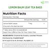 FreshDrinkUS, Lemon Balm Tea Bags | 40 Count |100% Pure Melissa officinalis Naturally Herbal Tea | Caffeine-Free, Premium Quality, Refreshing Flavor, Sustainably Sourced view 2
