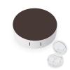 Meaudiwes Makeup Contact Lens Case Leak Proof Contact Lens Box Holder With Mirror Suitable For Daily Makeup Office Travel Outdoor Grey view 1