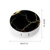 Meaudiwes Travel Contact Lens Box Contact Lens Case With Mirror Tweezers Remover Tool Suitable For Daily Makeup Office Travel Outdoor Black And Gold Marble Texture view 2