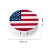 Meaudiwes Travel Contact Lens Box Contact Lens Case With Mirror Tweezers Remover Tool Suitable For Daily Makeup Office Travel Outdoor USA Flag Grunge Old American Flag view 2