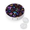 Daily Contact Lens Case Leak Proof Contact Lens Box Holder With Mirror Suitable For Daily Makeup Office Travel Outdoor Moon Frogs Trippy Mushroom Leaves view 1