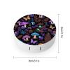 Daily Contact Lens Case Leak Proof Contact Lens Box Holder With Mirror Suitable For Daily Makeup Office Travel Outdoor Moon Frogs Trippy Mushroom Leaves view 2