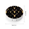 Meaudiwes Cute Contact Lens Case Kit With Mirror Portable Soak Storage Kit Suitable For Daily Makeup Office Travel Outdoor Dark Gothic Sun Moon Hunting Camo Deer Skulls view 2