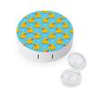 Meaudiwes Cute Contact Lens Case Kit With Mirror Portable Soak Storage Kit Suitable For Daily Makeup Office Travel Outdoor Cute Funny Bubbles Blue Yellow Rubber Ducks view 1