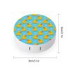 Meaudiwes Cute Contact Lens Case Kit With Mirror Portable Soak Storage Kit Suitable For Daily Makeup Office Travel Outdoor Cute Funny Bubbles Blue Yellow Rubber Ducks view 2