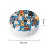 Meaudiwes Daily Contact Lens Case Leak Proof Contact Lens Box Holder With Mirror Suitable For Daily Makeup Office Travel Outdoor Cute Puppy Dog view 2