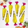 100Pcs Back to School Pencil Cellophane Treat Bags Treat Bags with Equals Twist Ties Funny Shaped Candy Cute Yellow Goodie Plastic Bulk Cellophane Snack Gift Bags for First Day School Party view 3