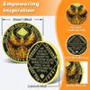 1 Year Phoenix Sobriety Coin Rebirth in Flames Recovery Medallion NA AA Spiritual Token for Clean Time & Strength Gift for Men & Women view 3