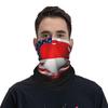 Indonesia Indonesia American Flag Neck Gaiter Balaclava Face Mask for Men Women Patriotic Design Seamless Bandana Cover Scarf Headwear Headband Head Wrap White view 1
