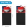 Indonesia Indonesia American Flag Neck Gaiter Balaclava Face Mask for Men Women Patriotic Design Seamless Bandana Cover Scarf Headwear Headband Head Wrap White view 3