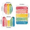 JxWCher Non-Slip 3PC Bathroom Rug Set, Colorful Paint Pattern Print Toilet Mat Shower Rugs, Soft Absorbent Bath Mat view 3