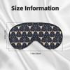 Eye Sleep Mask for Women Men - Comfy Adjustable Sheep Skull Navy Blue Print Buckle Travel Eye Masks for Sleep Mask Blackout, Sleeping Blindfolds for Women Men, Funny Blindfolds for Party Games view 2
