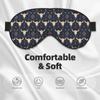Eye Sleep Mask for Women Men - Comfy Adjustable Sheep Skull Navy Blue Print Buckle Travel Eye Masks for Sleep Mask Blackout, Sleeping Blindfolds for Women Men, Funny Blindfolds for Party Games view 4