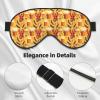 Eye Sleep Mask for Women Men - Comfy Adjustable Cartoon Lobster Beer Print Buckle Travel Eye Masks for Sleep Mask Blackout, Sleeping Blindfolds for Women Men, Funny Blindfolds for Party Games view 3