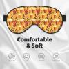 Eye Sleep Mask for Women Men - Comfy Adjustable Cartoon Lobster Beer Print Buckle Travel Eye Masks for Sleep Mask Blackout, Sleeping Blindfolds for Women Men, Funny Blindfolds for Party Games view 4
