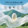 SilkDream 100% Mulberry Silk Sleep Mask Eye Mask for Sleeping 22 Momme Nature 6A Real Silk Gifts for Women&Men Blue view 2