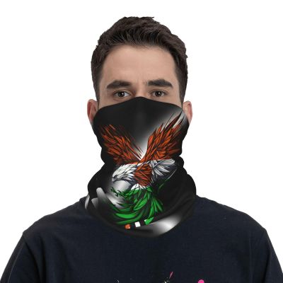 Eagle Niger Nigerien Flag Neck Gaiter Balaclava Face Mask For Men Women Patriotic Design Seamless Bandana Cover Scarf Headwear Headband Head Wrap