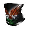 Eagle Niger Nigerien Flag Neck Gaiter Balaclava Face Mask For Men Women Patriotic Design Seamless Bandana Cover Scarf Headwear Headband Head Wrap view 2