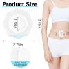 100 Pcs Flower Shaped Disposable Castor Oil Patches, Mess-Free & Leak-Proof Castor Oil Pack Wrap, Self-Adhesive Navel Stickers for Liver Detox & Digestion, Skin-Friendly & Breathable (White) view 2