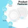100 Pcs Flower Shaped Disposable Castor Oil Patches, Mess-Free & Leak-Proof Castor Oil Pack Wrap, Self-Adhesive Navel Stickers for Liver Detox & Digestion, Skin-Friendly & Breathable (White) view 4