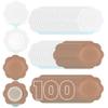 JayruiMice 100 Pcs Flower Shaped Disposable Castor Oil Patches, Mess-Free & Leak-Proof Castor Oil Pack Wrap, Self-Adhesive Navel Stickers Skin-Friendly & Breathable (Skin and White) view 1