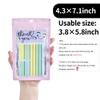 100 Pack Resealable Plastic Bags for Food Storage, Zipper Bags with Clear Front Window, Packaging Pouch for Small Business (Pink, 4.3x7.1 inch) view 3