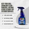 Citrusafe Grill Exterior Cleaner 16 oz Liquid Bundle with Microfiber Cloth Powerful BBQ Grill Cleaner for Outdoor Grills, Removes Grease & Residue Gift Set (2 Items) view 2