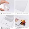 100 Pack Resealable Plastic Bags for Food Storage, Zipper Bags with Clear Front Window, Packaging Pouch for Small Business (White, 4.1x5.9 inch) view 2