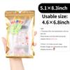 100 Pack Resealable Plastic Bags for Food Storage, Zipper Bags with Clear Front Window, Packaging Pouch for Small Business (Gold, 5.1x8.3 inch) view 3