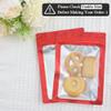 100 Pack Resealable Plastic Bags for Food Storage, Zipper Bags with Clear Front Window, Packaging Pouch for Small Business (Red, 4.3x7.1 inch) view 4
