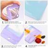 100 Pack Resealable Plastic Bags for Food Storage, Zipper Bags with Clear Front Window, Packaging Pouch for Small Business (Pink & Blue, 4.1x5.9 inch) view 2