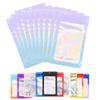 100 Pack Resealable Plastic Bags for Food Storage, Zipper Bags with Clear Front Window, Packaging Pouch for Small Business (Pink & Blue, 4.3x7.1 inch) view 1
