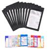 100 Pack Resealable Plastic Bags for Food Storage, Zipper Bags with Clear Front Window, Packaging Pouch for Small Business (Black, 2.9x4.7 inch) view 1