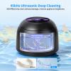 OVVGO Ultrasonic Retainer Cleaner Machine, 45kHz Dental Ultrasonic Cleaner for Denture, Mouth Guard, Aligner, Braces, Toothbrush Heads, Jewelry, 5 Modes Cleaning, Digital Timer & 200ML Capacity view 2