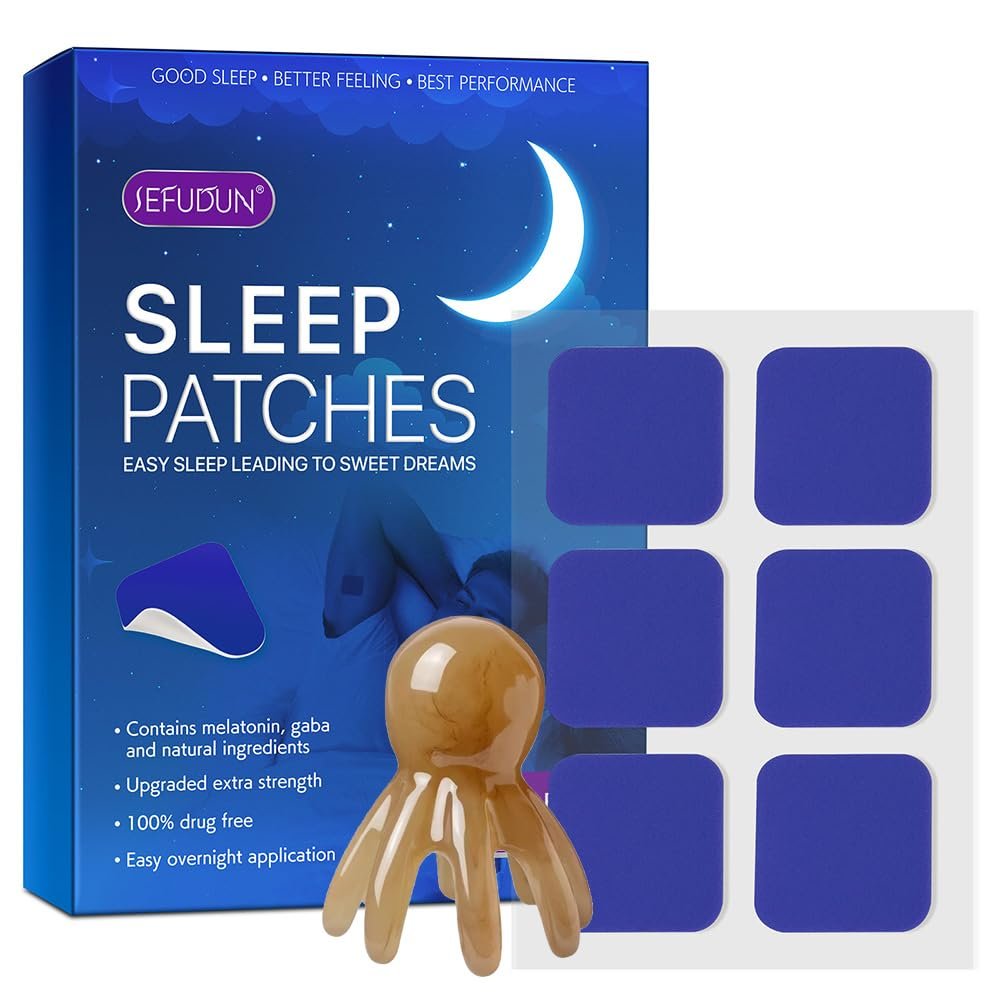 Sleep Patches for AdultsDeep Sleep Patches, for Men and Women, Easy to Use That Last All Night with Head Massage Comb Set