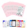 100 Pack Resealable Plastic Bags for Food Storage, Zipper Bags with Clear Front Window, Packaging Pouch for Small Business (Pink, 3.9x7.1 inch) view 1
