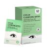 FLODTEEK 60 Count Tea Tree Eyelid Wipes, Gentle Cleansing Wipes for Dry Eyes, Itchy, Styes & Blepharitis, Individually Wrapped for Travel view 1